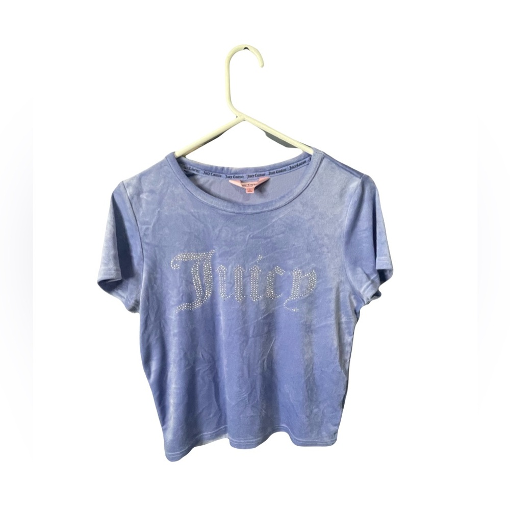 Juicy Coture velour pj top rhinestone lettering excellent condition